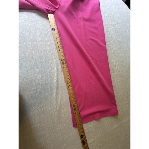 NWT Ming Wang Wide Leg Hot Pink Lightweight Silky Feel Dress Pants Women’s Sz XL - Picture 8 of 16